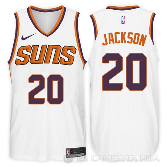 Camiseta Josh Jackson #20 Phoenix Suns 2017-18 Blanco - Haga un click en la imagen para cerrar